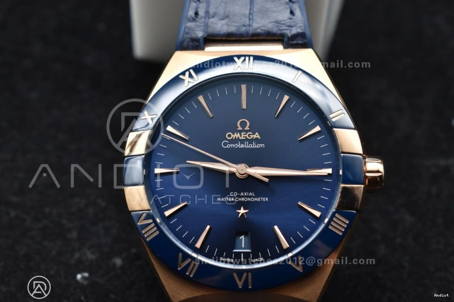 Blue On Clone 1:1 A8900 Super Constellation YG Strap Blue Gummy Dial Ceramic Edition Best VSF Blue 0304